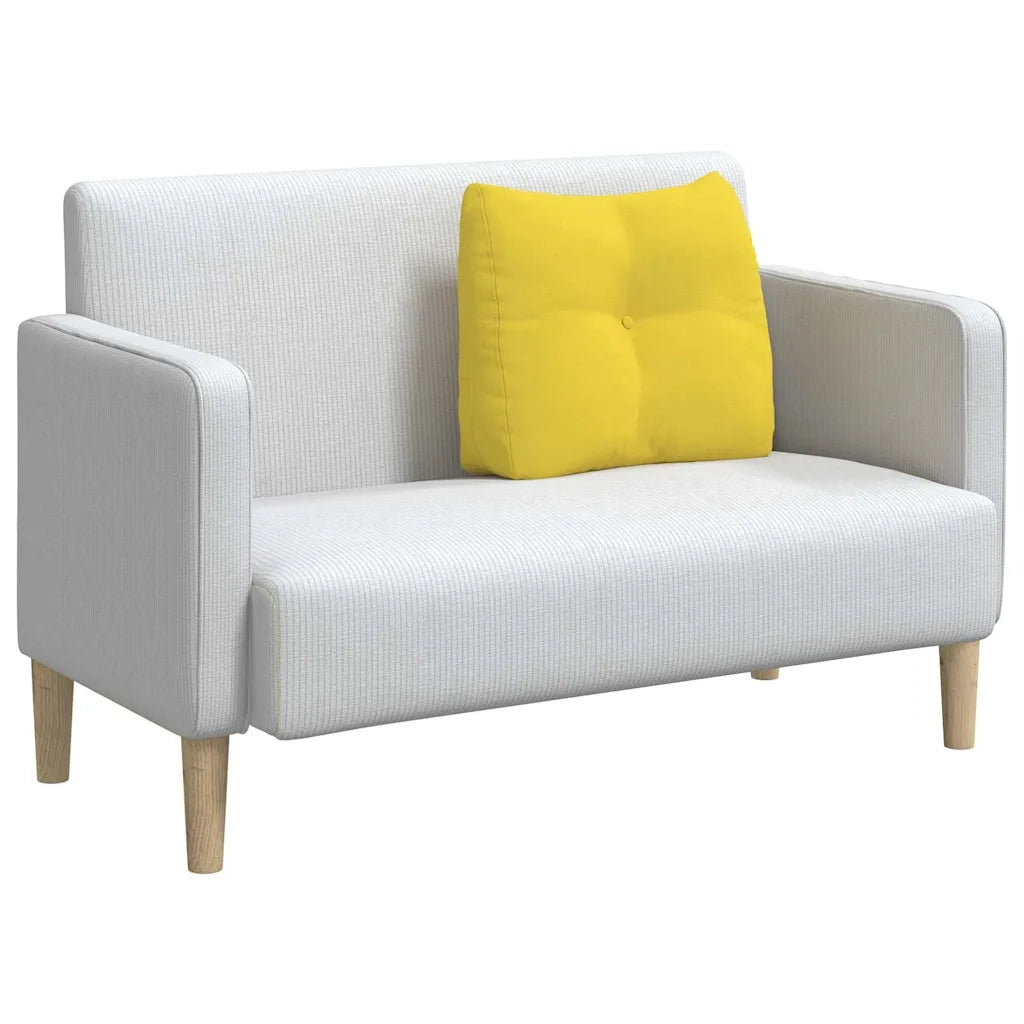 Cuscino per Schiena Giallo Chiaro 60 x 24 x 50 cm Tessuto