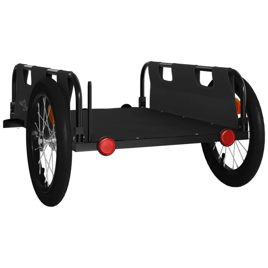 Rimorchio per trasporto biciclette tessuto Oxford ferro nero 02_0044402
