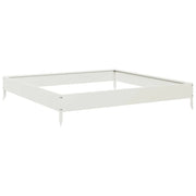 Fioriera rialzata per piante e fiori terrazza giardino 100 x 100 x 18,5 cm acciaio bianco 02_0039256