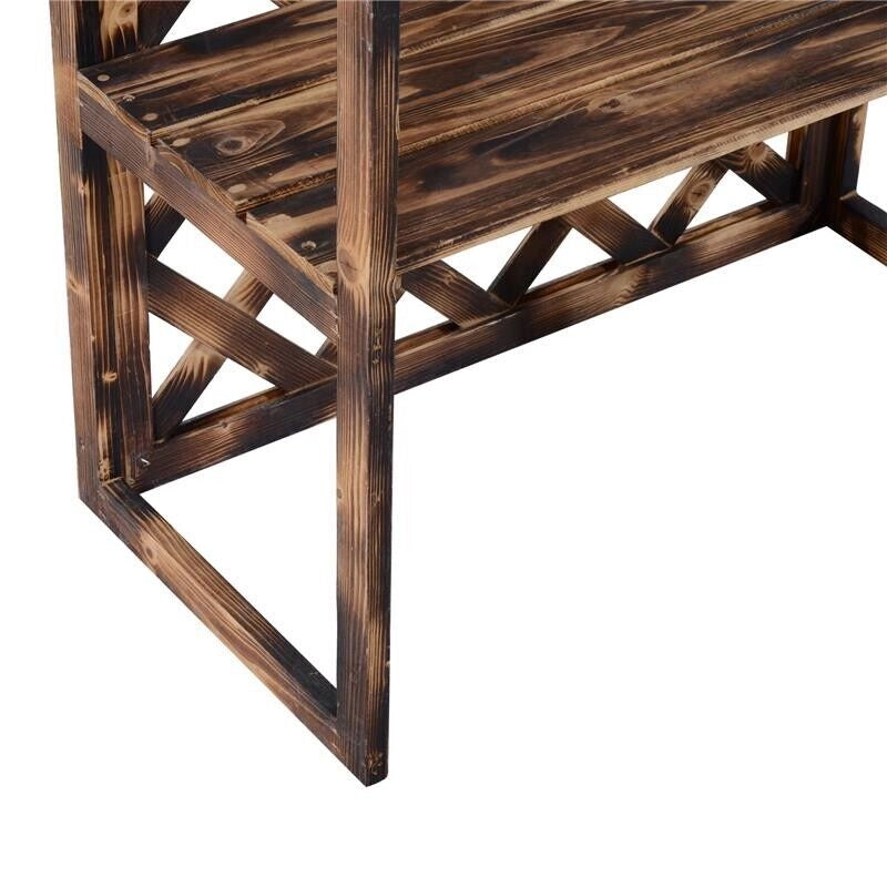 SCAFFALATURA FIORIERA PER PIANTE A 3 RIPIANI IN LEGNO DI ABETE 80 X 40 X 150 CM