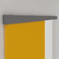 Binario per Porte Scorrevoli con Kit di Accessori 200 cm in Alluminio Emuca