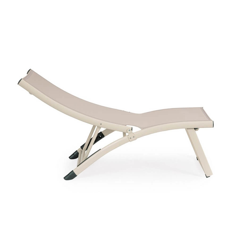 Set di 2 Poltrone Lounge Reclinabili da Esterno in Alluminio e Textilene - TAY