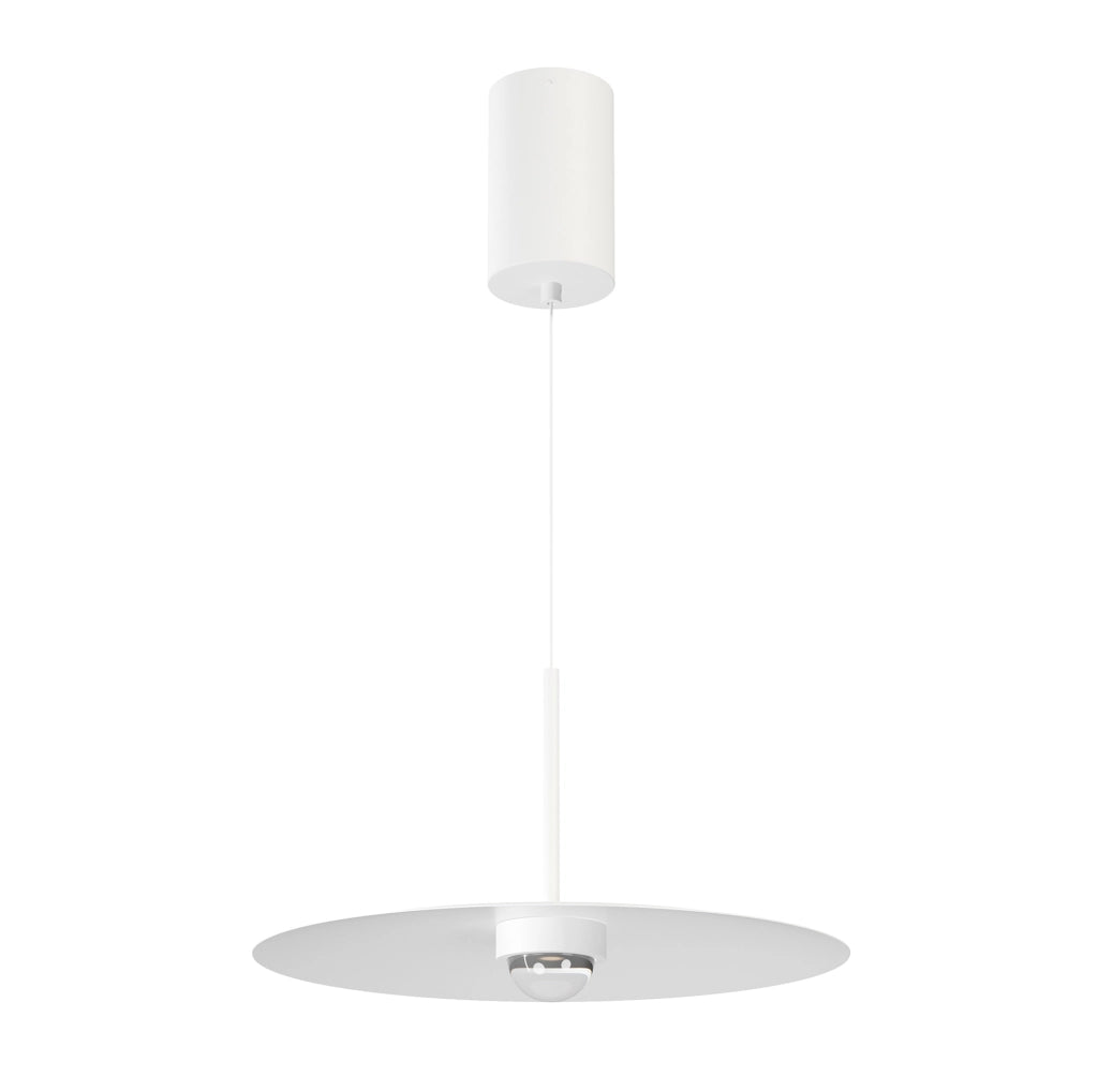 Lampada a Sospensione LED Hat Surface 8W 83° 3000K Bianco Opaco - Apparecchio a Plafone o Incasso per Illuminazione d'Interni - Beneito & Faure