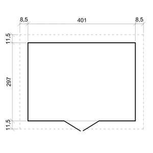 Casa da giardino in legno - 12 m?²- TIMBELA M331