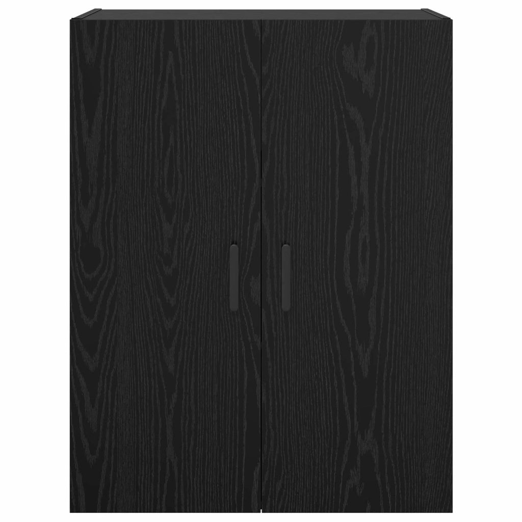Armadietto a muro Rovere Nero 69,5 x 34 x 90 cm 879521