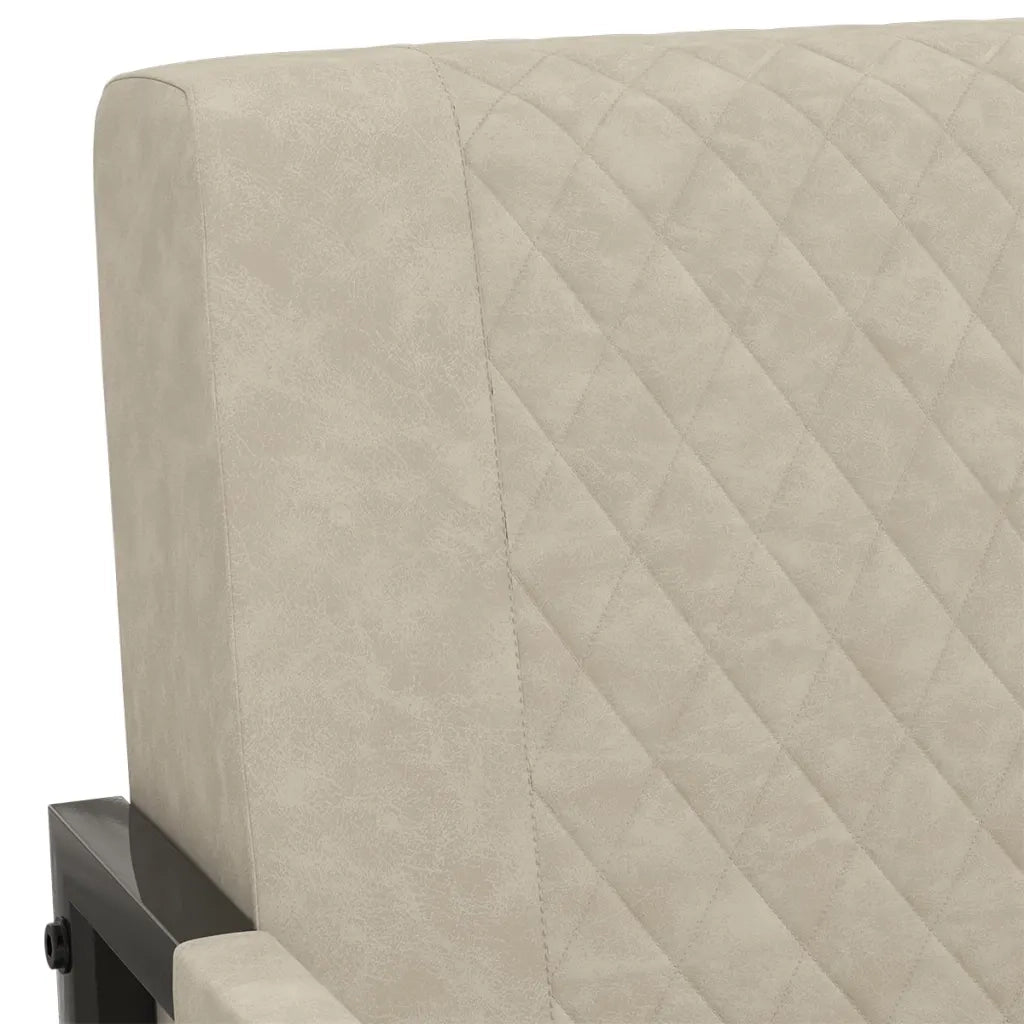 Poltrona Grigio Chiaro in Similpelle 325755