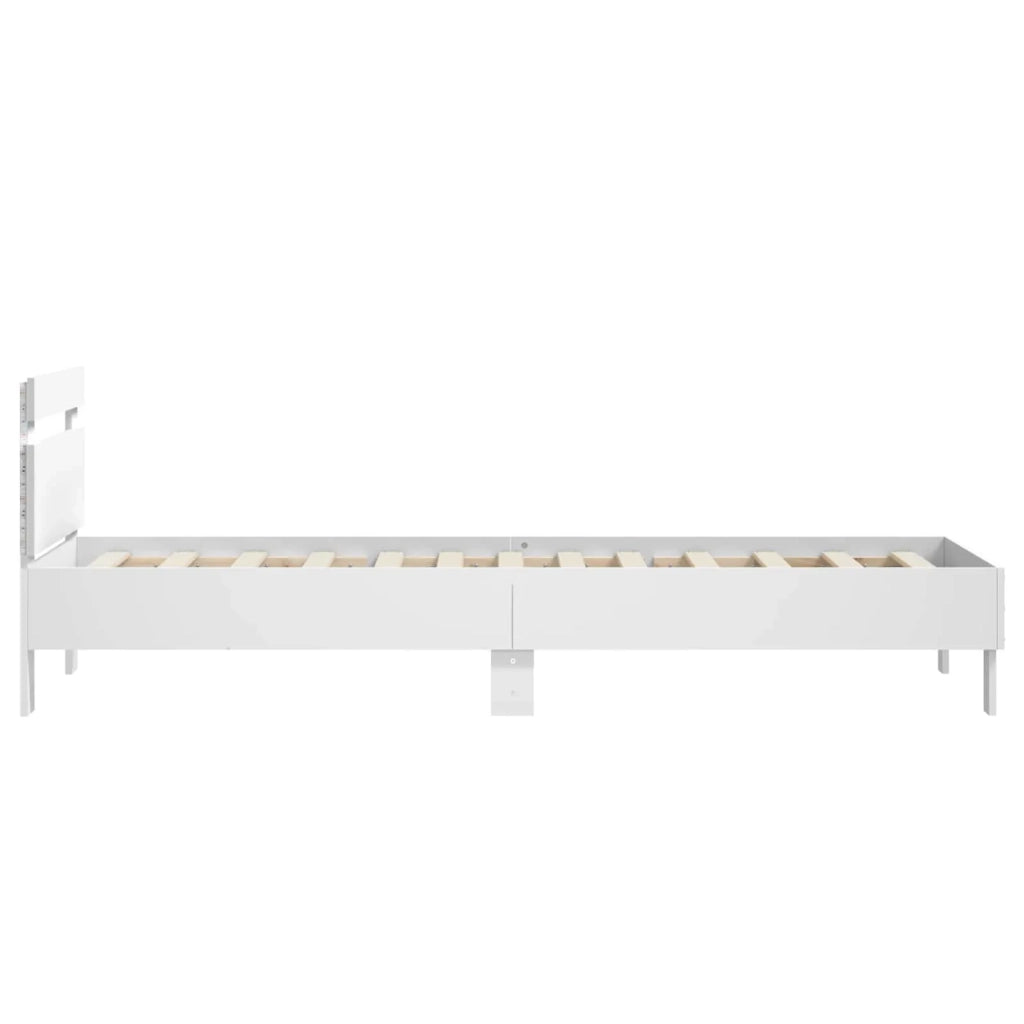 Letto con LED Bianco 80 x 200 cm Legno ingegnerizzato 8008987