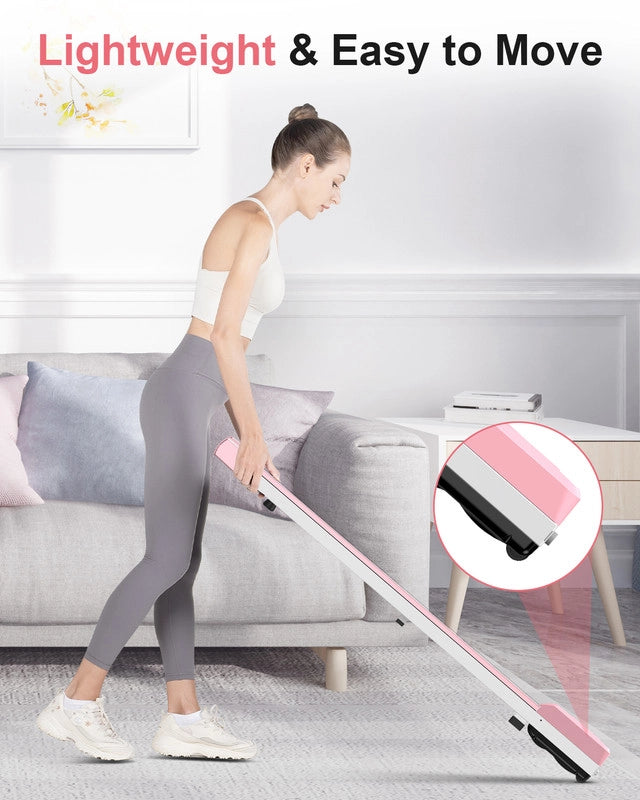 Tapis roulant, Tapis roulant da banco , Velocità regolabile 1-8KM/H, con telecomando e display LED, Tapis roulant domestico