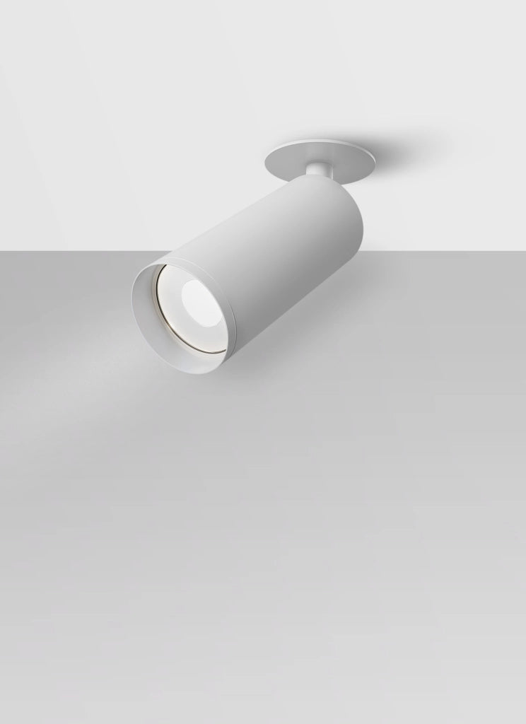 Maytoni Focus plafoniera bianca alluminio GU10 1 luce dimmer