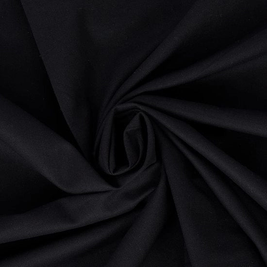 Telaio di Moda per Meter UK - 147,5 cm largo - 100% Tela di Cotone Pieno - 60 Quadrati - Disponibile in 14 Colori e 5 Misure (3 Meter, Nero)