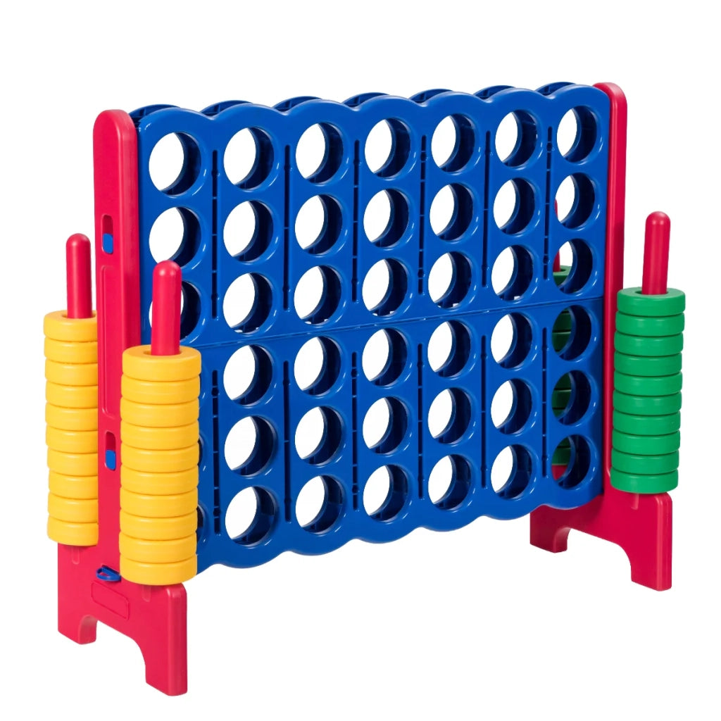 Gioco gigante Forza Quattro 120 x 42 x 104 cm intrattiene bambini e adulti leggero portatile plastica blu scuro 20_0013314