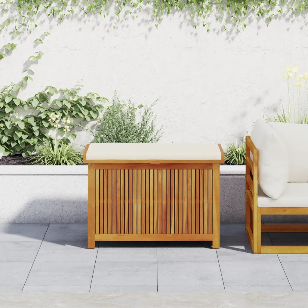 vidaXL Scatola Cuscini da Esterno 90x50x60,5 cm Legno Massello Acacia