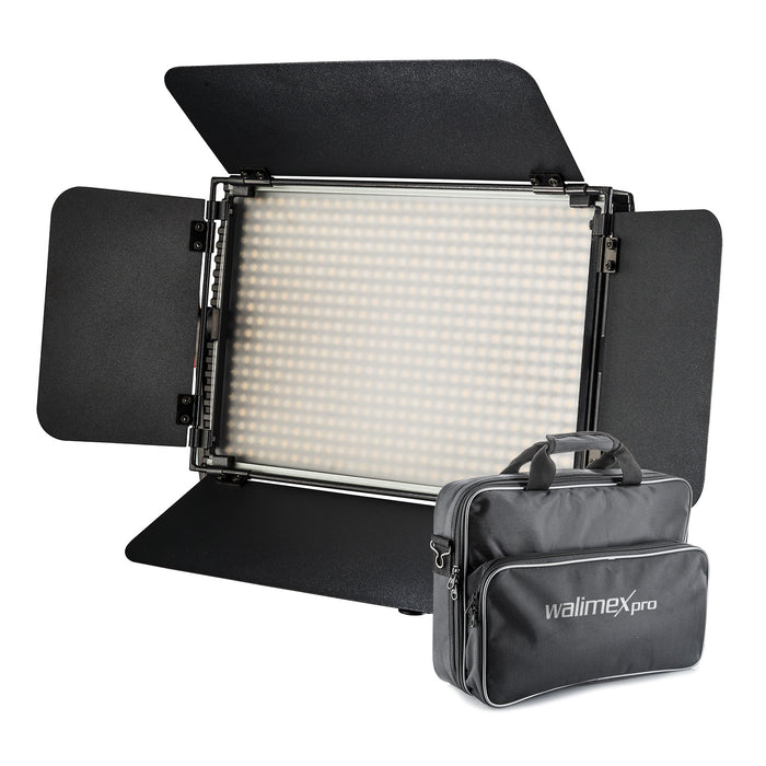 luce LED dimmerabile Niova 600 Plus Bi-Color + slot per batterie I Luce video e luce fotografica 36W, 3200-5600K, 4200LM I Luce da studio e luce continua mobile I Luce in streaming