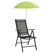 Ombrelloni per Sedie da Campeggio-Ombrello da giardino 2 pz Verdi 105 cm