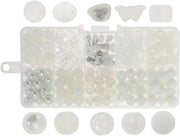 Bracciali in vetro 200 pezzi - Collana in vetro - Accessori per collane - Attrezzi per DIY - Materiale di alta qualità vetro - Tessitura jade - Bracciali per collane