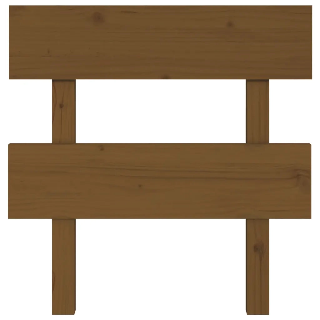 Testiera per Letto ambra 93,5x3x81 cm in Legno Massello di Pino 819053