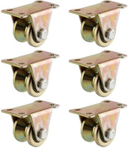 6 V-groefstalen zwenkwielen per set per touw - Kabelrollen per set per zware wielen con lenze per asse - Sistemi di tiranti e macchine industriali