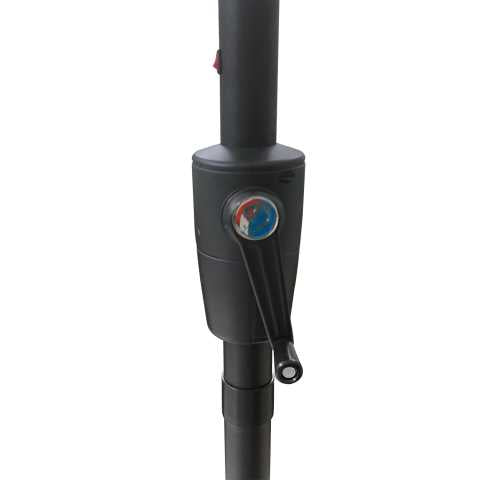 Ombrellone da Giardino Ø3xh2,4 m in Alluminio Benjamin Crema