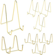 Set di 8 supporti per piatti in metallo - 8 cm/15 cm - Decorativo supporto per piatti - Supporto per foto e piatti - Costruzione robusta