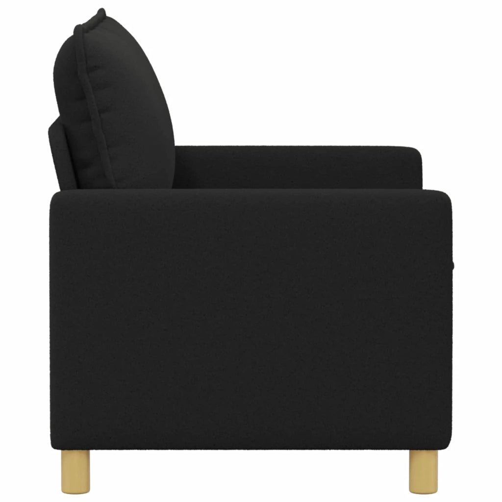 Divano Nero 126 x 81 x 87,5 cm Tessuto