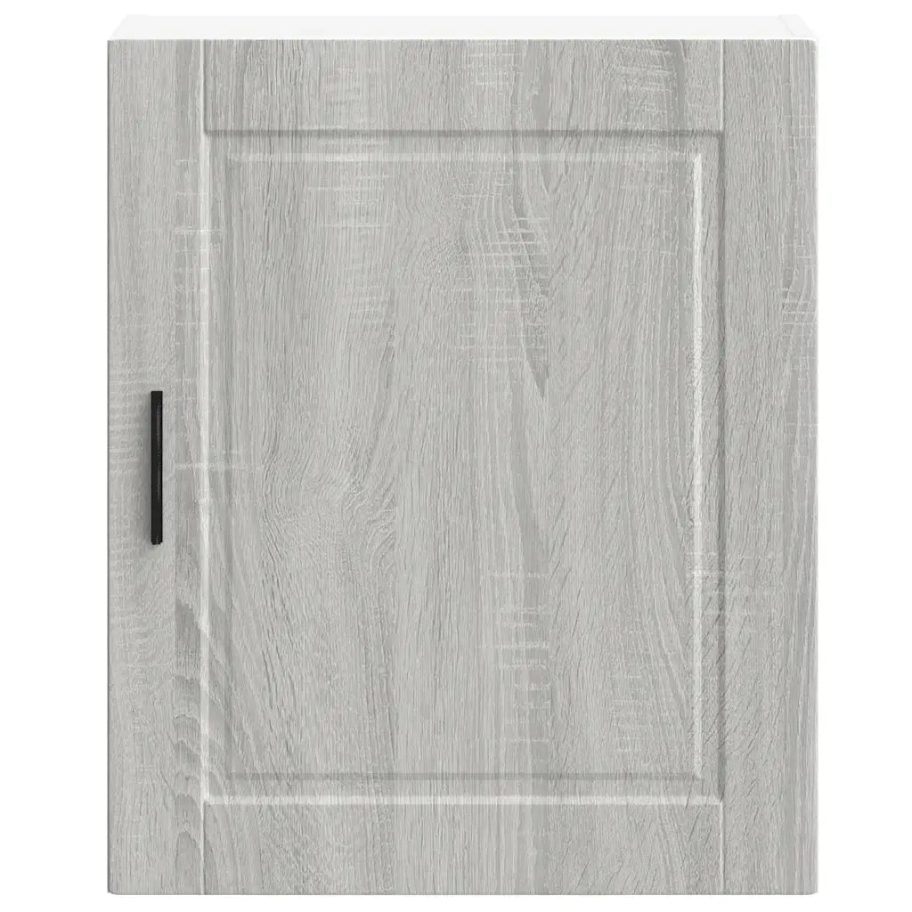 Pensili da Cucina 2 pz-Mobile Cucina da Parete Porto Grigio Sonoma in Legno Multistrato
