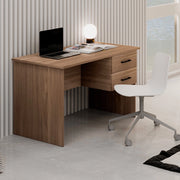 Scrivania due cassetti Tiffany 119x64x75h colore noce naturale
