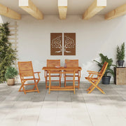 Set da Pranzo per Giardino 5 pcs Marrone 3375756