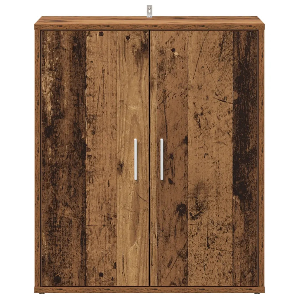 vidaXL Scarpiera Legno Vecchio 60x35x70 cm in Legno Multistrato