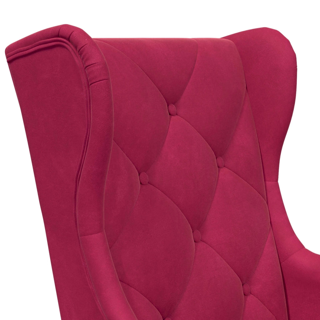 Poltrona Rosso Vino Velluto 42029911