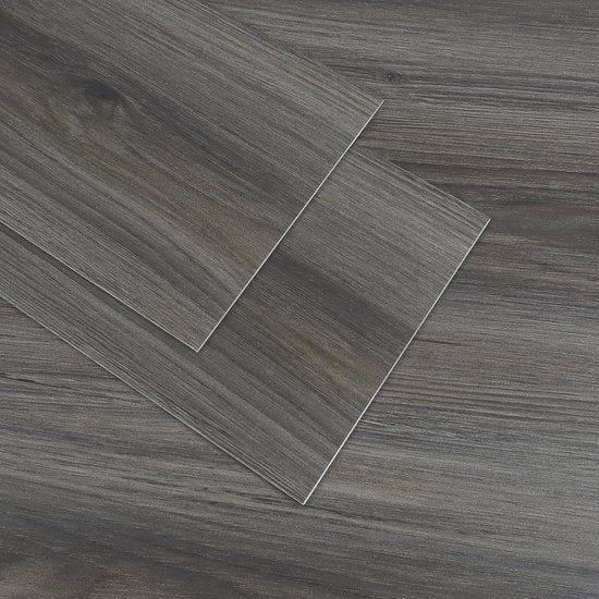 Tegole autoadesive con effetto legno - Lastre in vinile grigio-bruno (90 cm x 15 cm) - 10 pezzi - Ideali per bagno e cucina