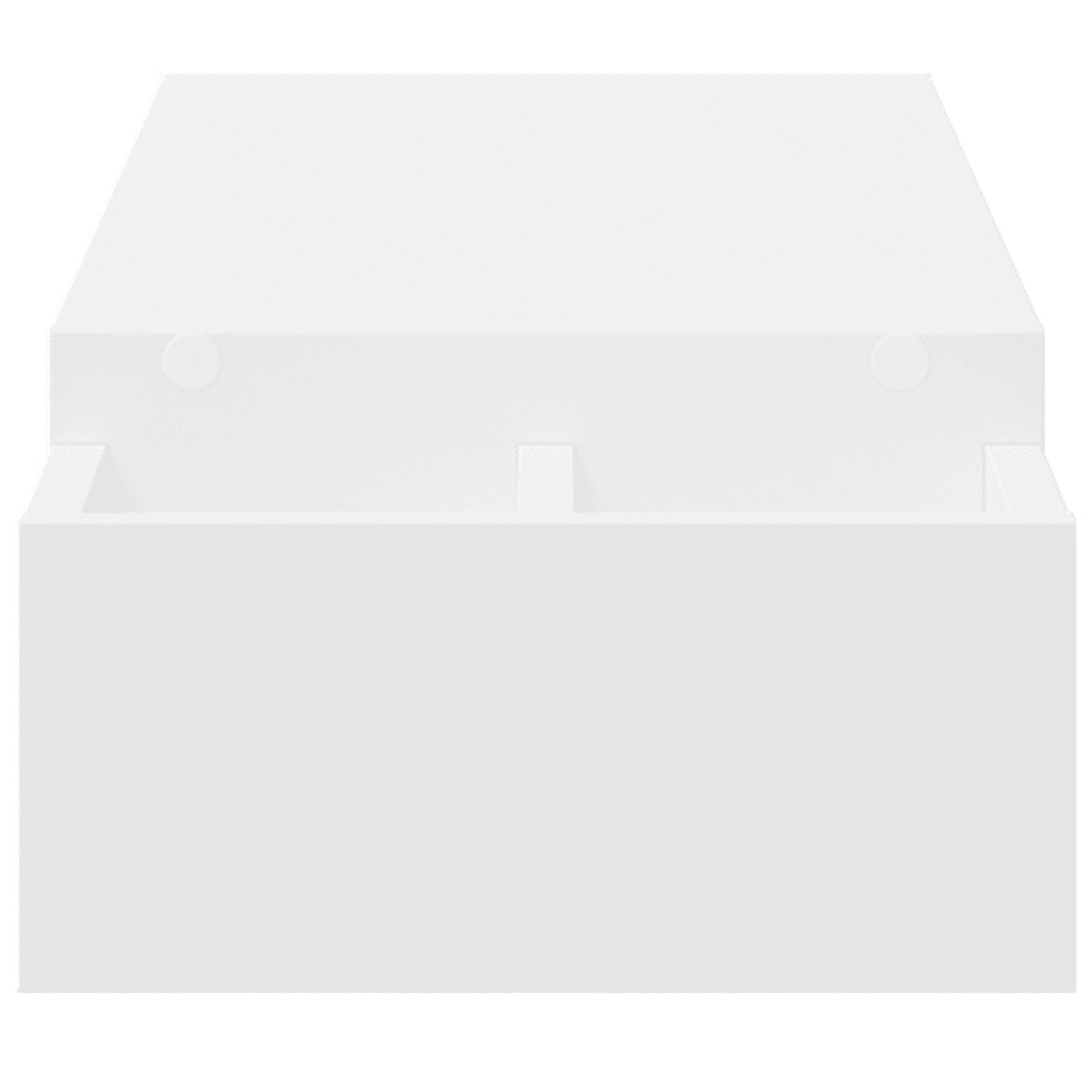 Supporto Monitor con Contenitore Bianco 100x27x15 cm Truciolato