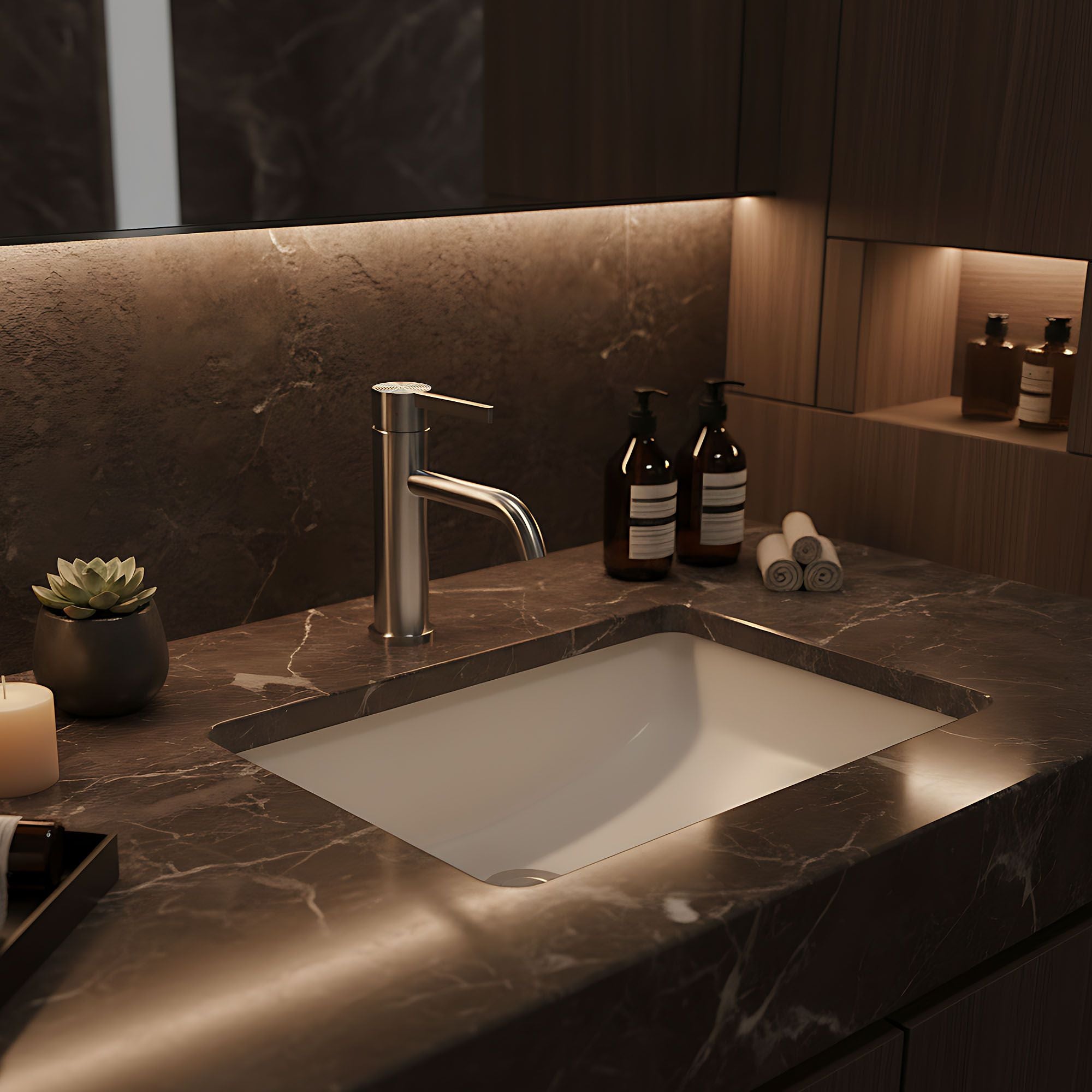 Rubinetto Da Lavabo Rea Foster Nickel Brush Low