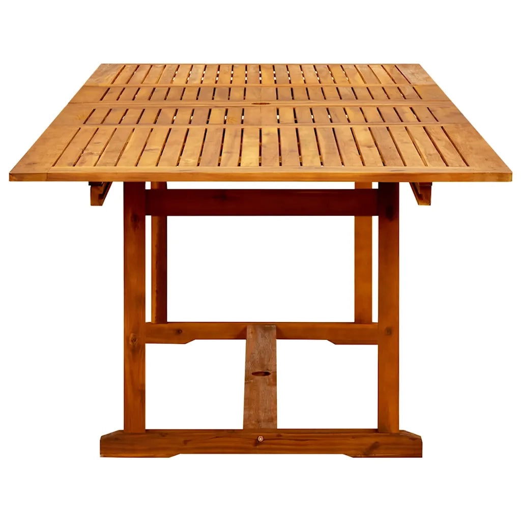 Tavolo da Pranzo per Esterni (160-240)x100x75cm Massello Acacia 316566