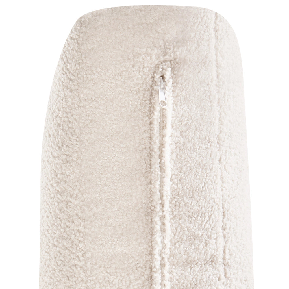 Modulo poltrona Bouclé bianco sporco Poltrona a 1 posto Stile moderno Soggiorno