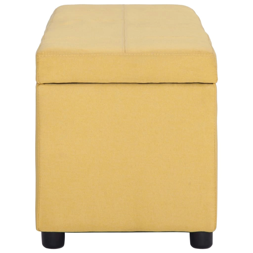 Panca con vano contenitore 116 cm poliestere giallo 02_0010963