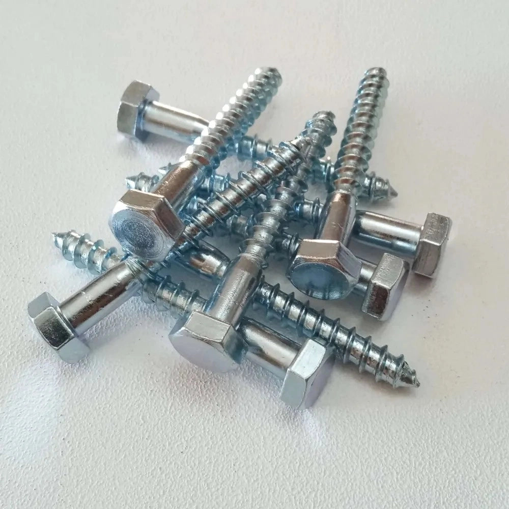 Vite 12x120mm - 10pz per legno mordente tirafondo testa esagonale te