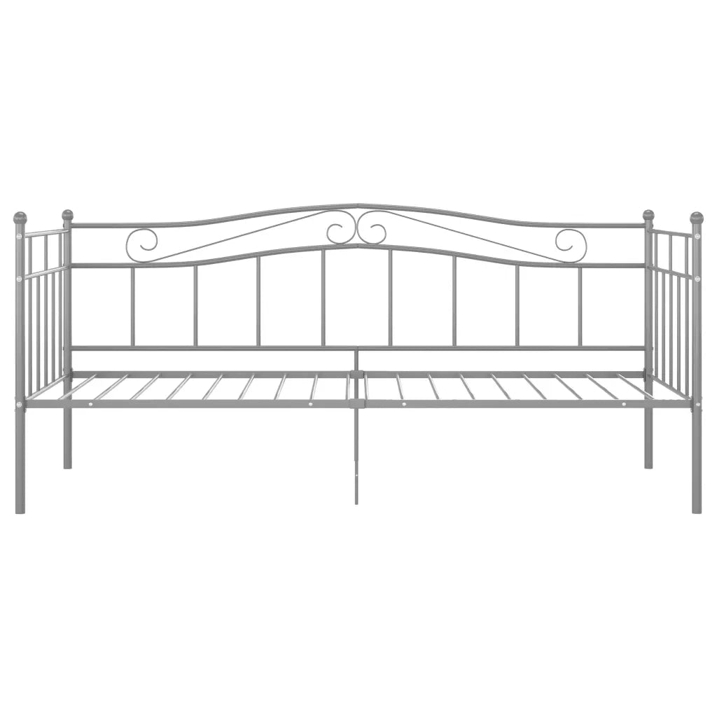 Telaio Divano Letto Grigio in Metallo 90x200 cm 324781