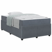 Letto matrimoniale | Letto per adulti | Struttura del letto Grigio scuro 120 x 190 cm Tessuto