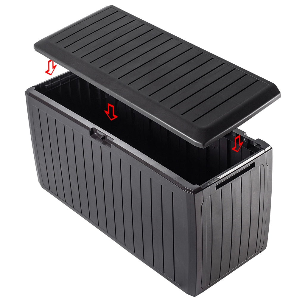 KADAX Garden Box, contenitore da giardino/balcone da 290 litri per balcone/terrazza, grande.