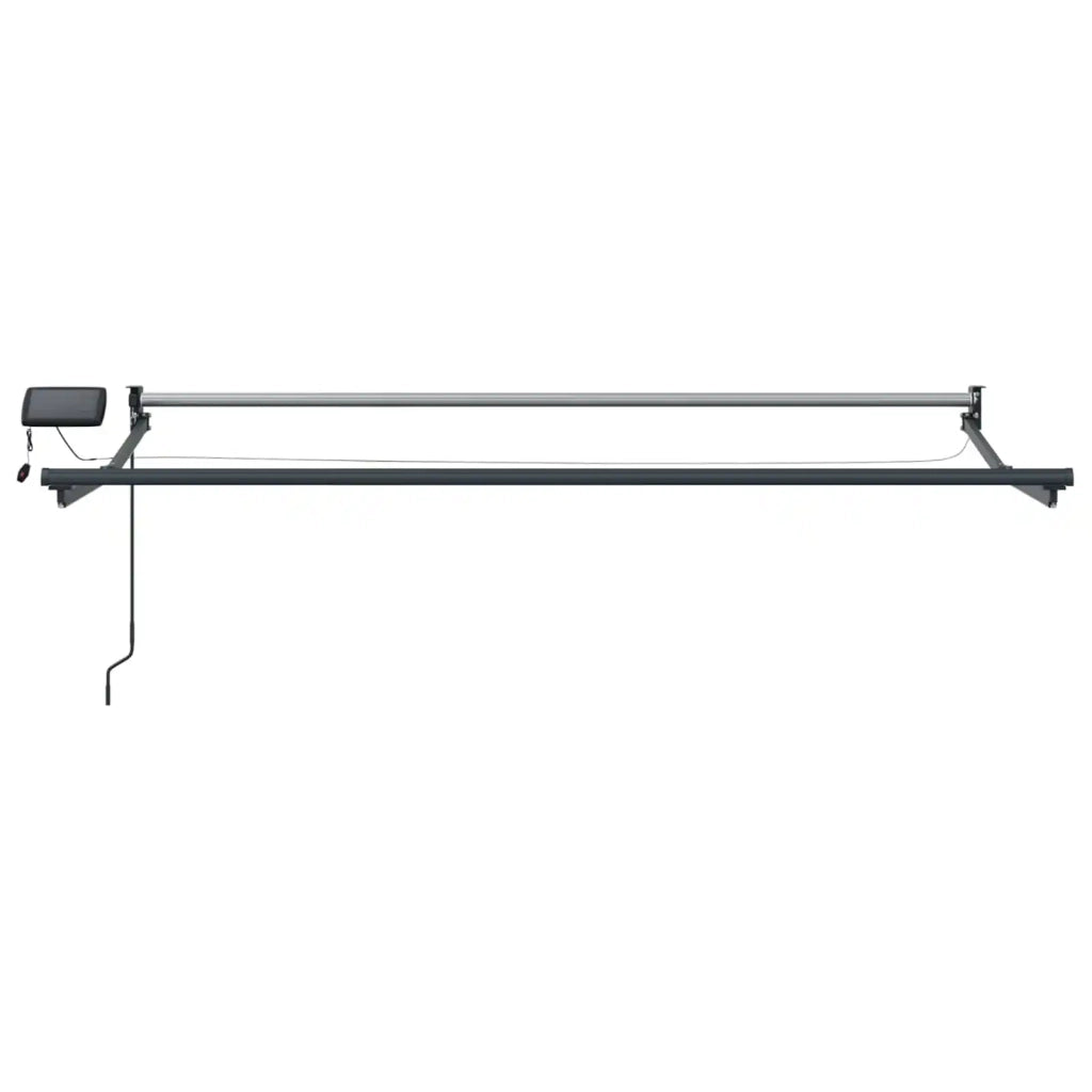 Tenda da Sole | Tenda retrattile manuale con LED Beige e Antracite 3,5 x 2 m