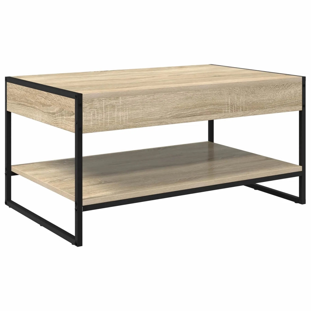 Tavolino da salotto Sonoma 80 x 50 x 40 cm Legno multistrato