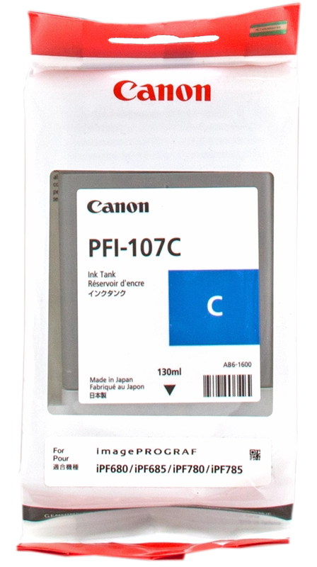 Canon Large Format Canon PFI-107 C Cartucce ciano