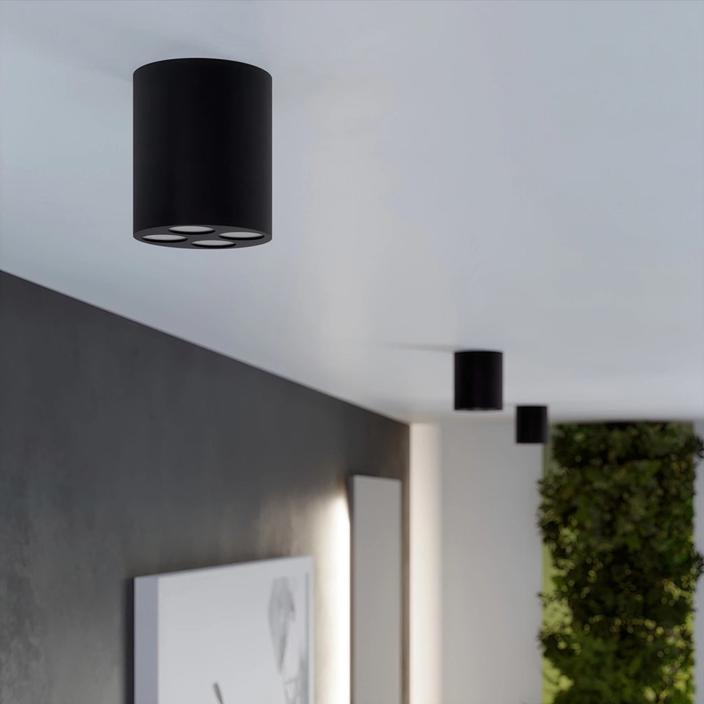 Spot soffitto tubo nero LED 9W PureLume Vivien PU1210