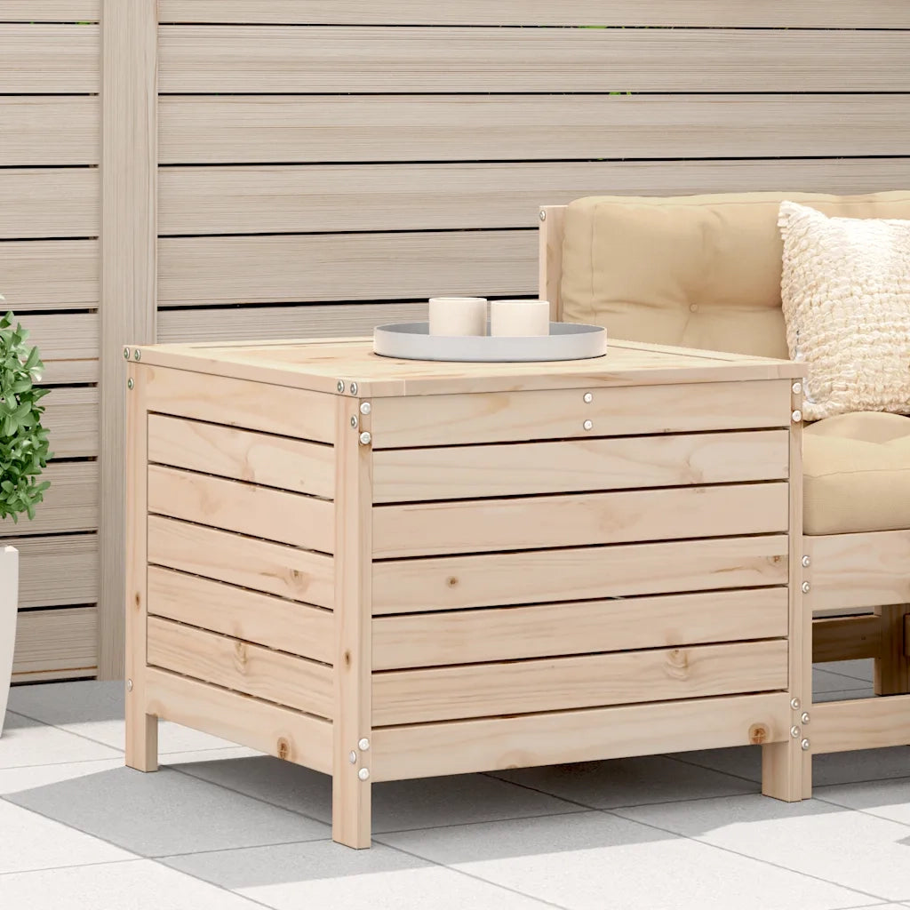 Sedia da giardino-Poggiapiedi da Giardino 62x63,5x53,5 cm Legno Massello di Pino