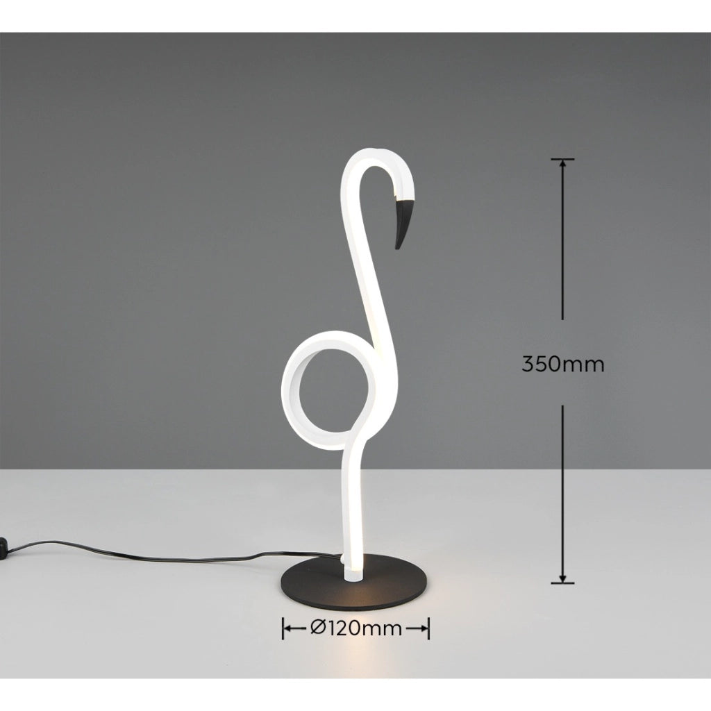 LAMPADA DA TAVOLO LED INGO 6W H35CM FENICOTTERO