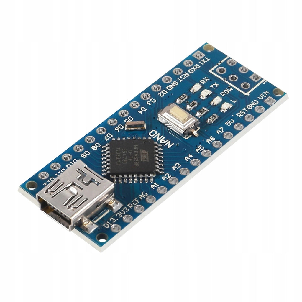 Modulo Nano 3.0 ATmega328 CH340 – Compatibile con Arduino | 5V, 32kB Flash, 16MHz | Progetti DIY e Programmazione Facile