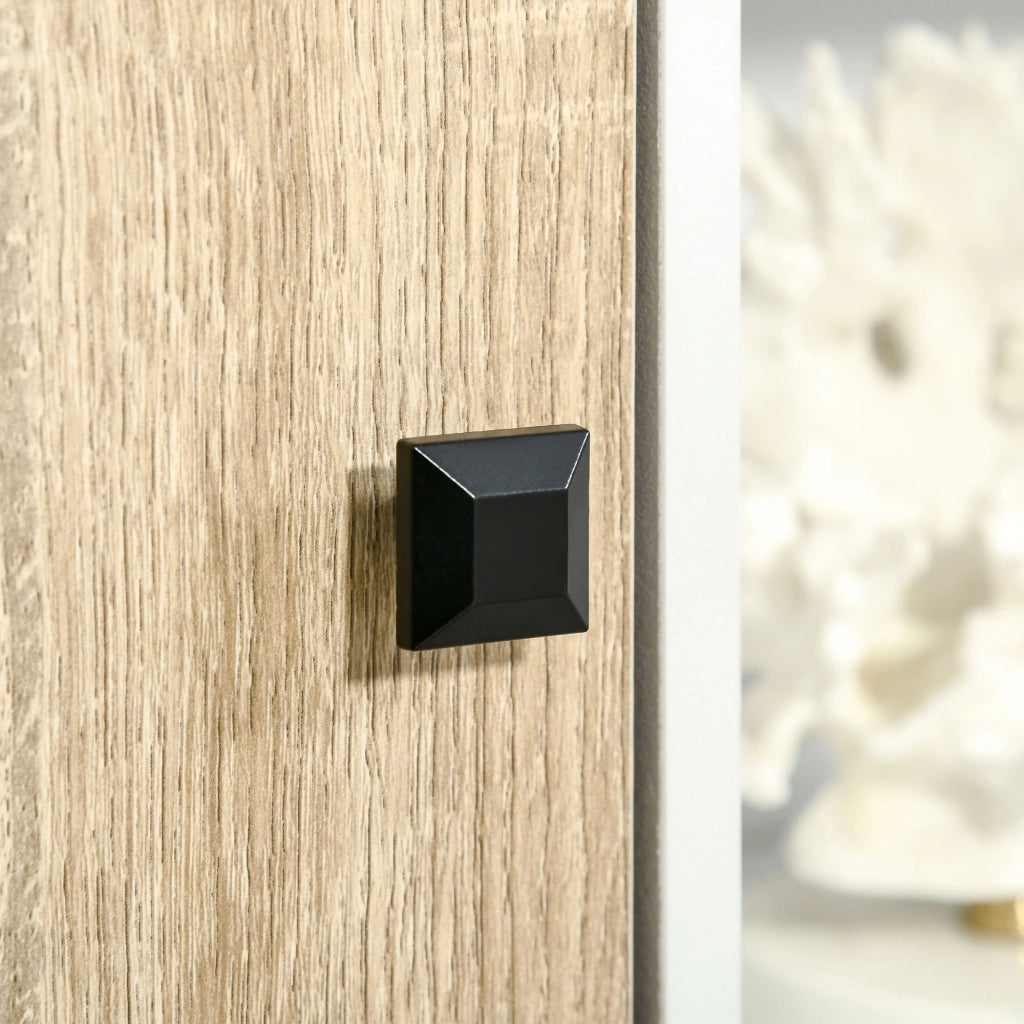 Mobile TV con cassetti e ante ¨C zephmum ¨C bianco, legno, 96x30x75 cm