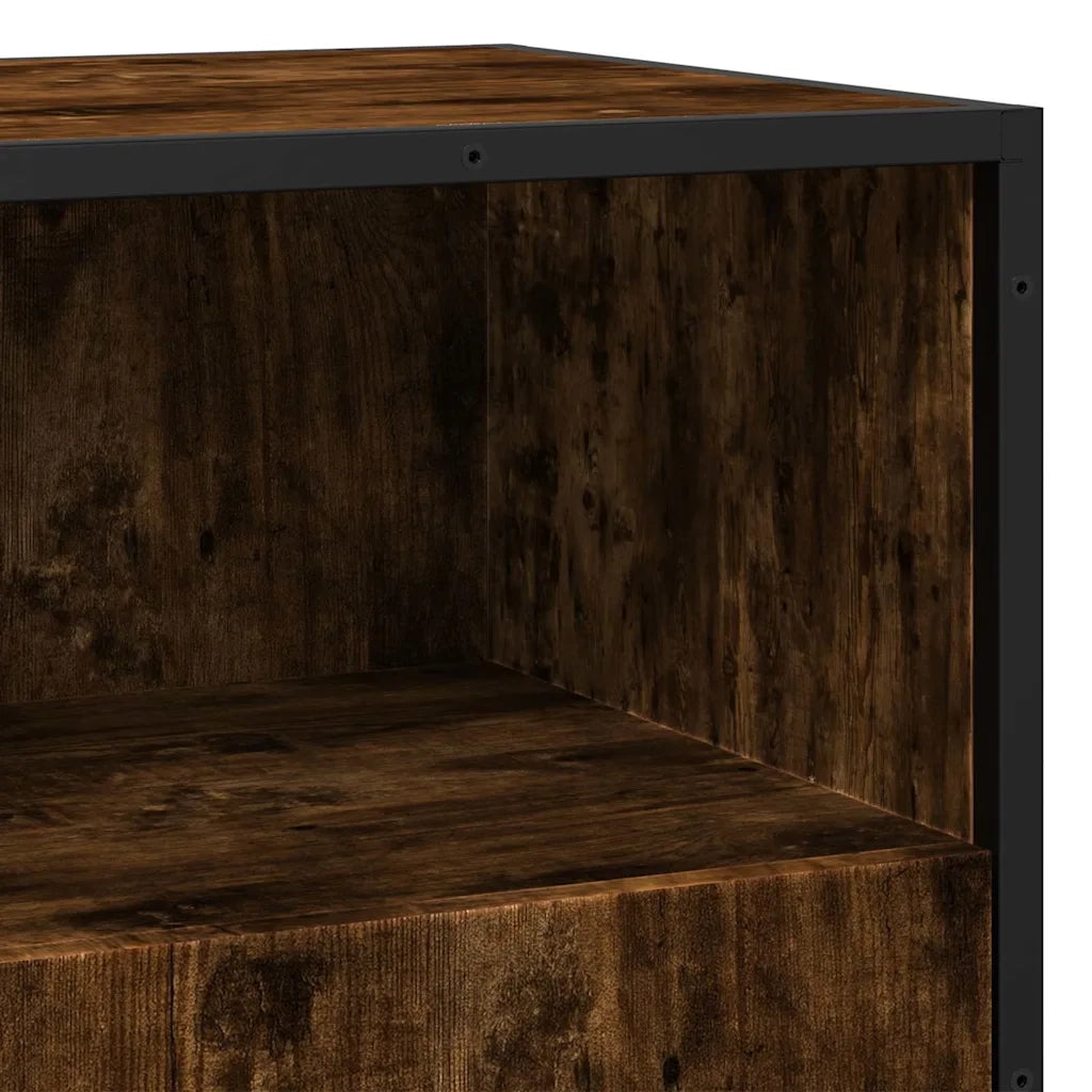 Credenza Rovere Fumo 68x35x76 cm in Legno Multistrato 849001