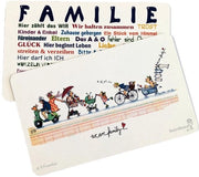 Doppie mensola per colazione con motivi di Barbara Freundlieb, tagliapasta, FAMILY, ca. 14,8 x 23,4 cm