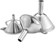 Set di trechetti in acciaio inossidabile per cucina 3PCS - Grande/ Piccolo treccio - Treccio metallico - Ideale per liquidi - Facile da pulire - Treccio per cucina